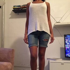 White Knit‎ tank top